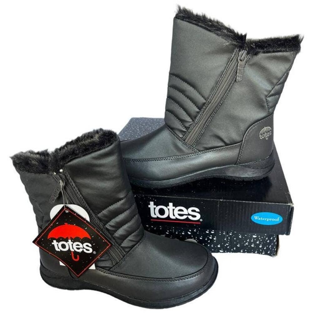 💎✨CLEARANCE SALE✨💎NEW IN BOX Totes MARTHA Pewter Women's boots - Picture 3 of 8